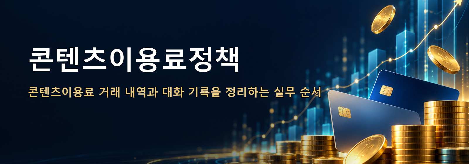콘텐츠이용료정책 · 콘텐츠이용료 거래 내역과 대화 기록을 정리하는 실무 순서